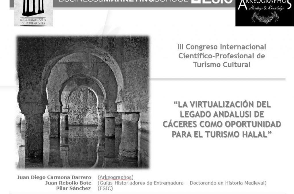 Cartel de congreso internacional sobre turismo cultural en Córdoba