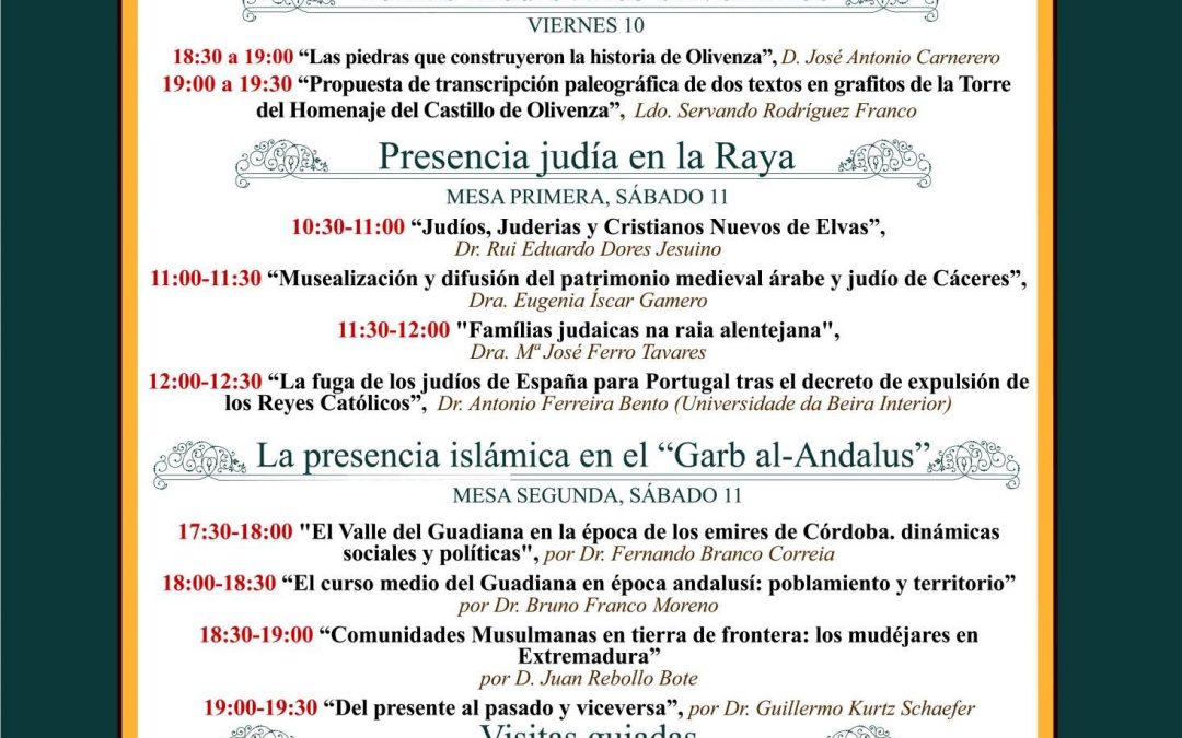 Juan Rebollo, en las “III Jornadas Transfronterizas sobre Historia Medieval” de Olivenza
