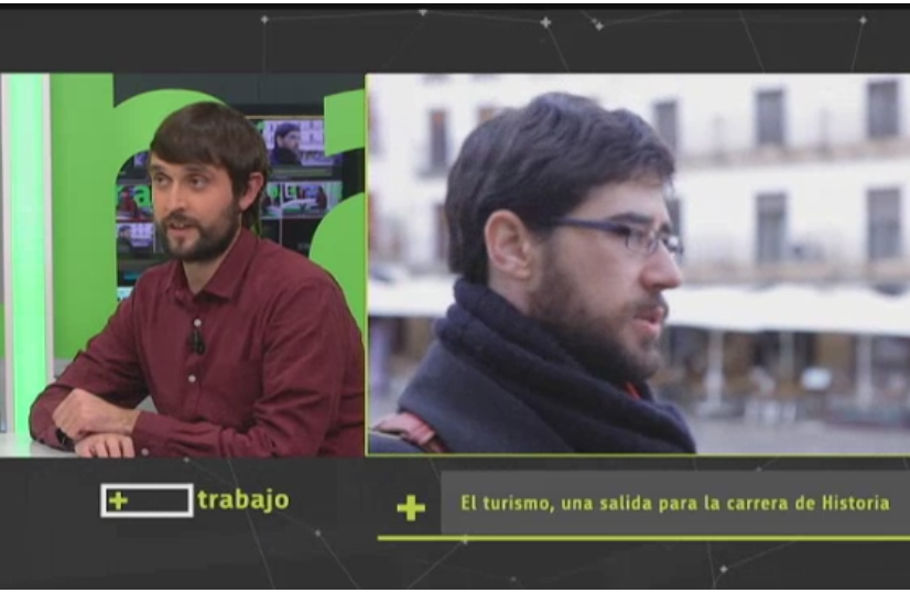 Guías-Historiadores de Extremadura, en el programa «Más Trabajo» de Canal Extremadura TV