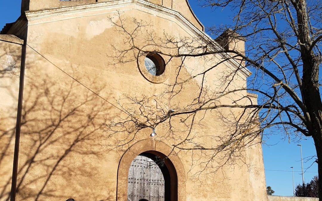 Fotografía de la iglesia de San Eugenio en Aldea Moret, de "Cáceres para cacereños"
