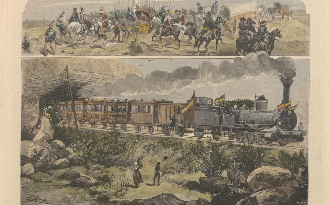 Efemérides sobre la llegada del ferrocarril a Cáceres en 1880 con motivo de la línea Madrid-Lisboa
